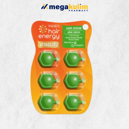 Makarizo Vitaglitz Hair Serum Aloe Melon (6s/Pack)