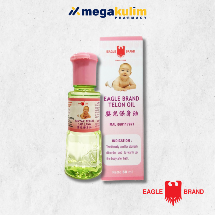 Eagle Brand Telon Oil 60mL (Minyak Telon Cap Lang)