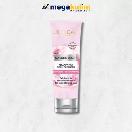 L'Oreal Paris Glycolic Bright Glowing Foam Cleanser (100mL)