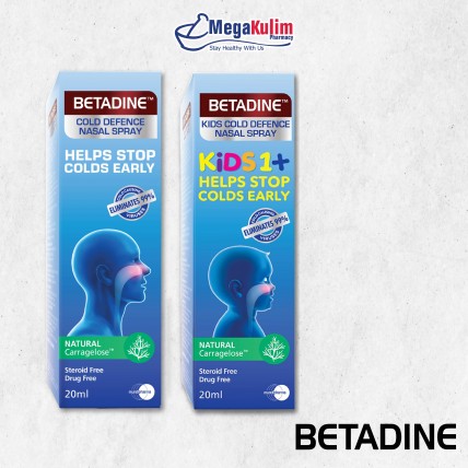 Betadine Adult / Kids Cold Defence Nasal Spray 20mL-Adults