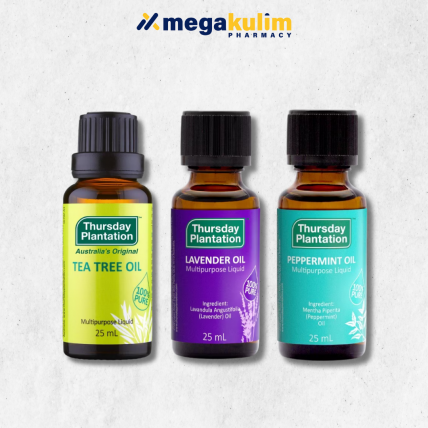 Thursday Plantation Essential Oil 25mL (Tea Tree Oil / Peppermint Oil / Lavender Oil)