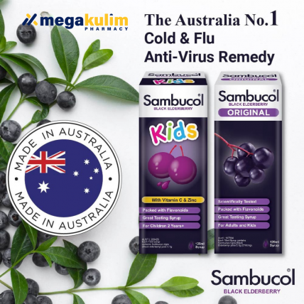 Sambucol Black Elderberry Syrup (Original / Kids) 120mL-Kids