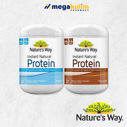 Nature's Way Natural Instant Protein 375g (Vanilla /Chocolate)-Chocolate