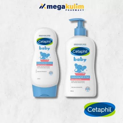 Cetaphil Baby Body Moisturising Bath & Wash (230mL / 400mL)