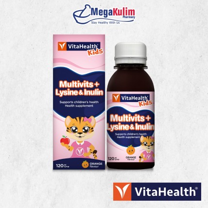 VitaHealth Kids Multivits + Lysine & Inulin 120mL