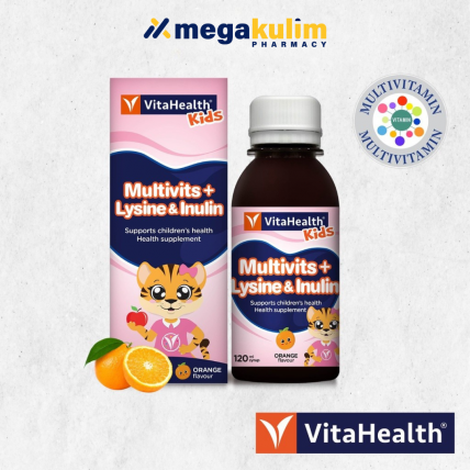 VitaHealth Kids Multivits + Lysine & Inulin 120mL