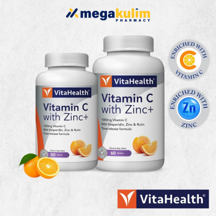 VitaHealth Vitamin C with Zinc+ (60+30 Tab)