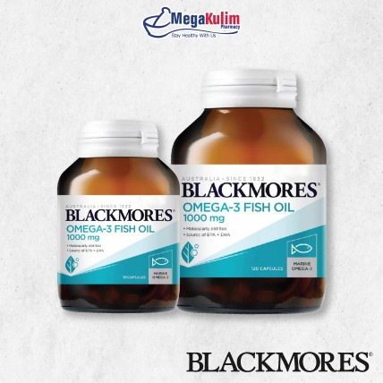 Blackmores Omega 3 Fish Oil 1000mg (30 / 120 / 400 cap)-120 Cap