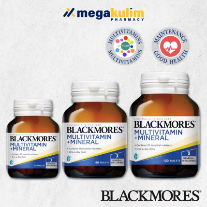 Blackmores Multivitamins + Minerals (30's / 60's / 120's)