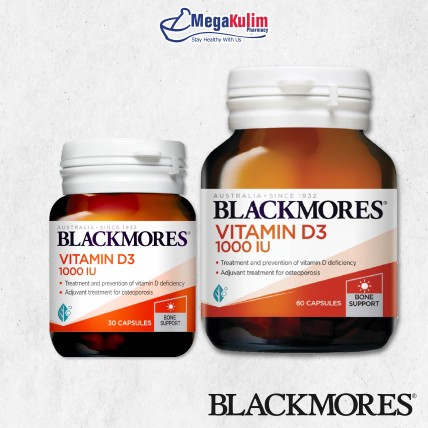 Blackmores Vitamin D3 1000IU (30 / 60 / 2x60 cap)-30 Cap