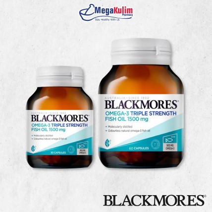 Blackmores Omega-3 Triple Strength Fish Oil 1500mg (30 / 60 Cap)-30 Tab