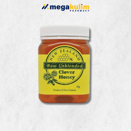 New Zealand Raw Unblended Clover Honey 1kg/Jar