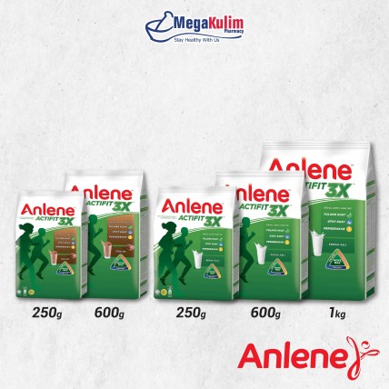 Anlene Regular / Chocolate Milk Powder (250g / 600g / 1kg)-Chocolate/250g