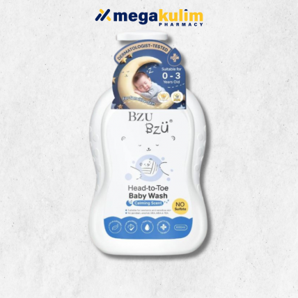 Bzu Bzu Head to Toe Baby Wash (Calming Scent) 600mL