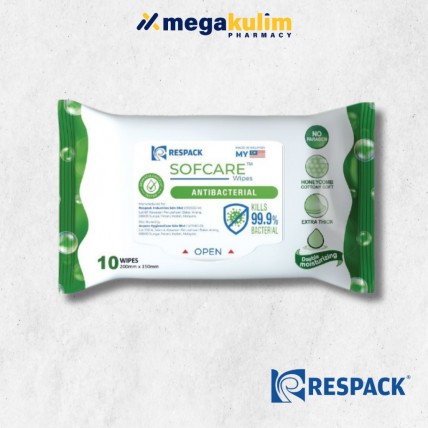 Respack Antibacterial Wet Wipes 10pcs