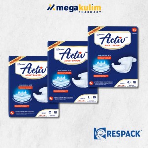 Respack Activ Premium Adult Diapers 10pcs (Size M / L / XL)