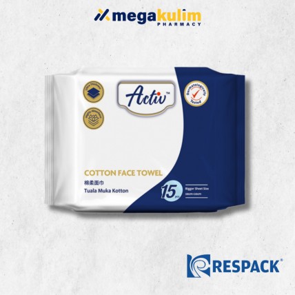Respack Activ Cotton Face Towel 15pcs