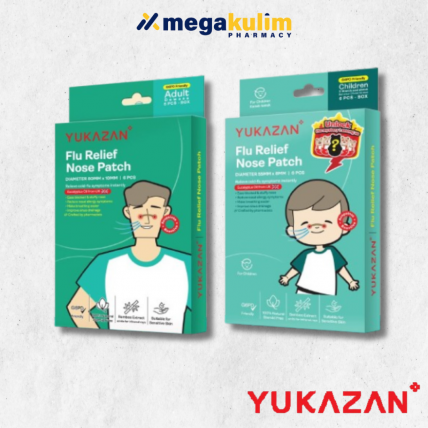 Yuka Zan Flu Relief Nose Patch 6pcs/Pack (Adult / Children)