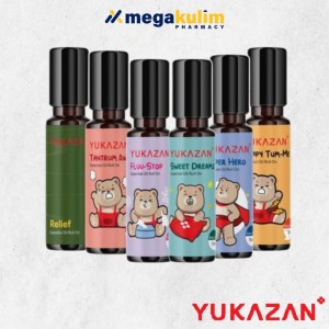Yuka Zan Essential Oil Roll On (Tantrum Away / Sweet Dreamz / Super Hero / Adult Relief / Happy Tum-Me / Fluu-Stop)