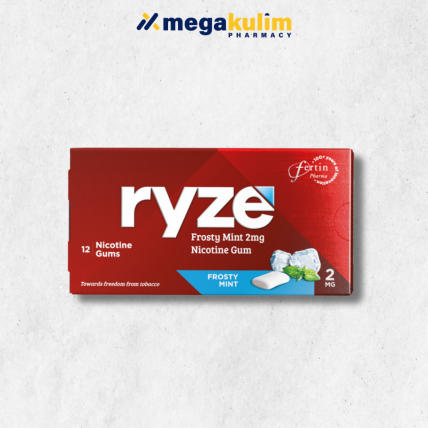 Ryze Frosty Mint 2mg Nicotine Gum 12's