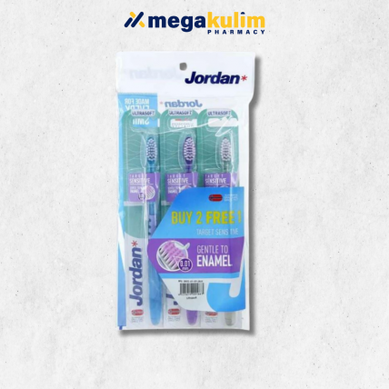 Jordan Target Sensitive Toothbrush - Ultra Soft (2+1pcs/Pack)
