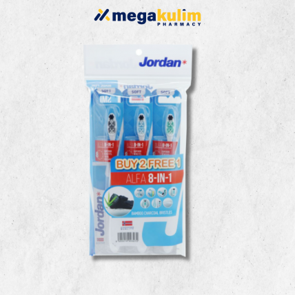 Jordan Alfa 8-in-1 Toothbrush - Soft (2pcs/Pack)