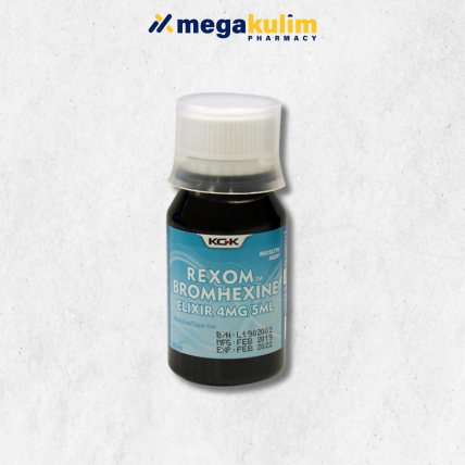 Rexom Bromhexine Elixir 4mg/5mL (60mL)