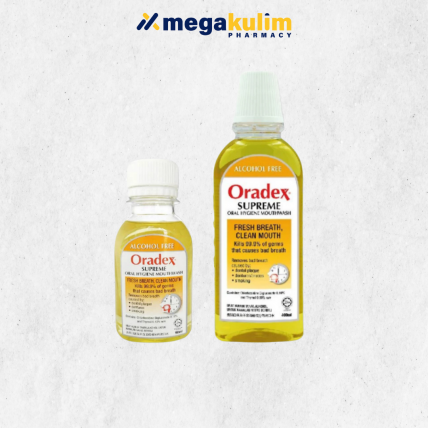 Oradex Supreme Mouthwash (400mL / 90mL)