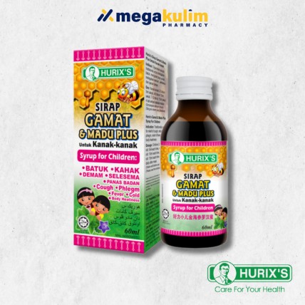 Hurix's Gamat & Madu Plus Syrup for Children 60mL