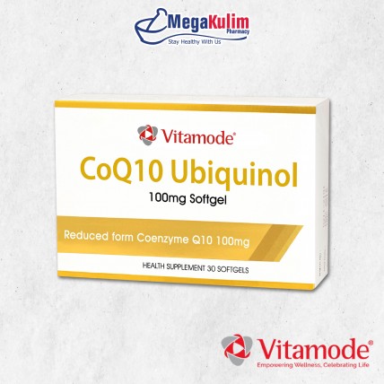 Vitamode CoQ10 Ubiquinol 100mg 30's Softgels