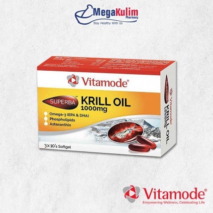 Vitamode Superba Krill Oil 1000mg 3X10 Softgel