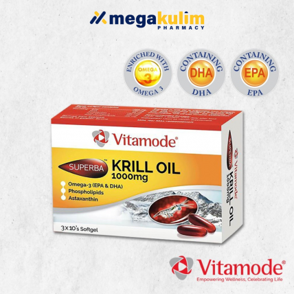 Vitamode Superba Krill Oil 1000mg 3X10 Softgel