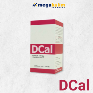 DCal Calcium 500mg Vitamin D3 200IU (60tab)