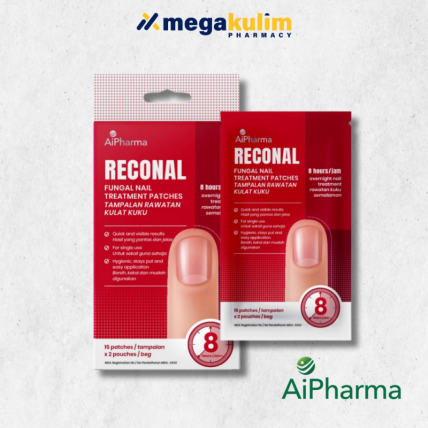 AiPharma Reconal Fungal Nail Treatment Patches (2 x 15Pcs / Box) AiPharma Reconal Fungal Nail Treatment Patches (2 x 15Pcs / Box)