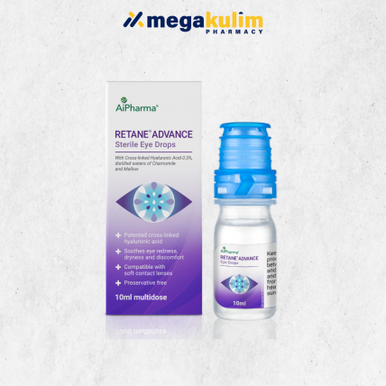 AiPharma Retane Advance Sterile Eye Drops (10mL)