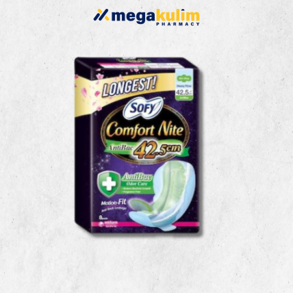 Sofy Comfort Nite Anti-Bac 42.5cm (8pcs)