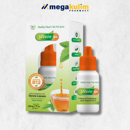HS Stevia Natural Drops + Vitamin B12 (10mL)