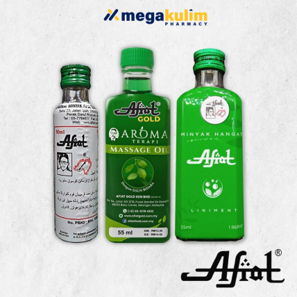 Minyak Afiat 50mL / 55mL (Original / Gold / Hangat)-Gold 55mL