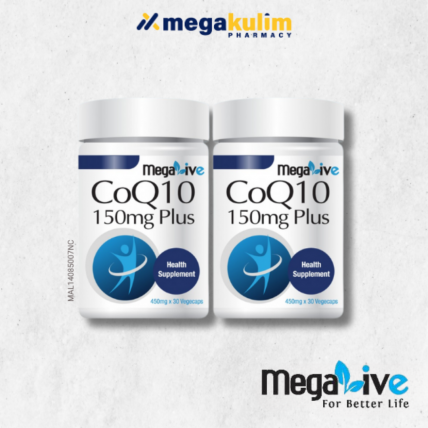 Megalive Coq10 Plus 150Mg 2 X 30 Vegecaps