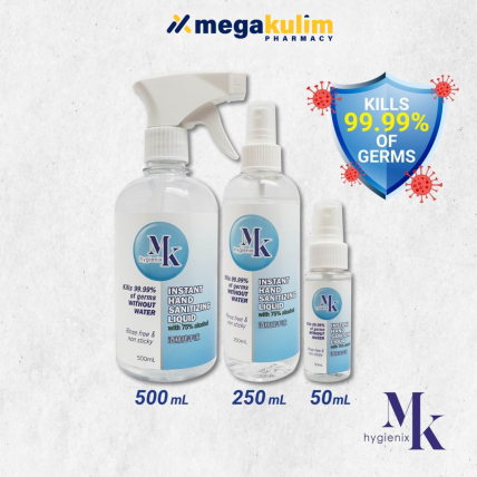 Mk Instant Hand Sanitizer Liquid Spray 50mL / 250mL / 500mL-250mL