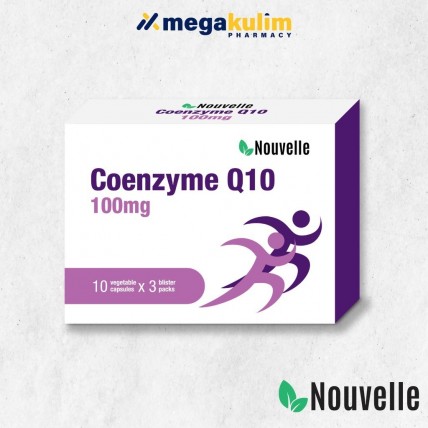 Nouvelle Coenzyme Q10  100mg (3 x 10 Vege Capsules)