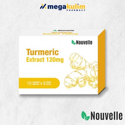 Nouvelle Tumeric Extract 120mg (6 x 10 Vege Capsule)