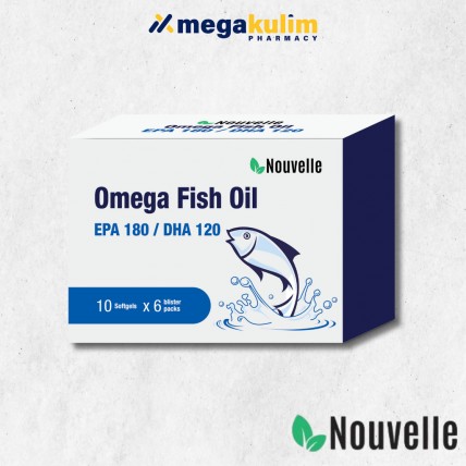 Nouvelle Omega Fish Oil EPA180 / DHA 120 (6 x 10 Vege Capsule)