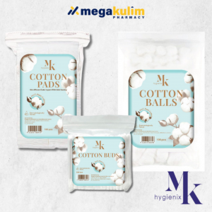 MK Hygienix (Cotton Balls 100pcs / Cotton Buds 3x160pck / Cotton Pads 100pcs)