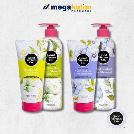 Good Virtues Co. [Healthy Hair & Scalp / Anti Dandruff Care Nourish Hair Fall Protect] (Shampoo / Conditioner) 300mL