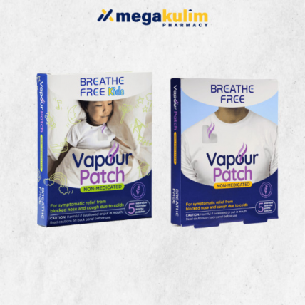 Breathe Free Vapour Patch 5pcs Non-Medicated ( Adult / Kids )