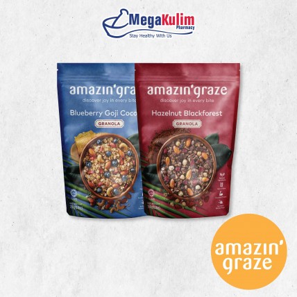 Amazin' Graze Granola / Nut Mix / Trail Mix (100g / 130g / 250g)-Blueberry Goji Coconut Granola