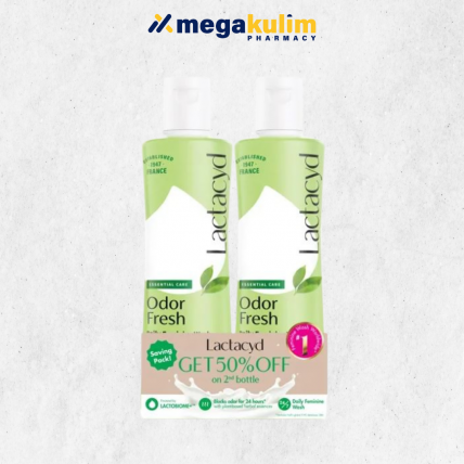 Lactacyd Odor Fresh Feminine Wash (2x250mL/Set)