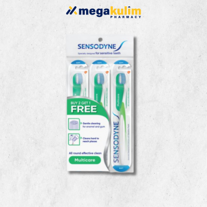 Sensodyne Toothbrush Multicare Soft (2+1pcs/Set)