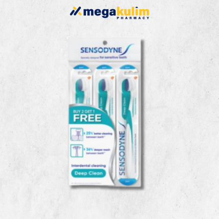 Sensodyne Toothbrush Deep Clean Soft (2+1pcs/Set)